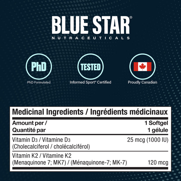 Vitamin D3 + K2